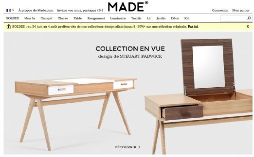 Made.com lève 60 millions de dollars