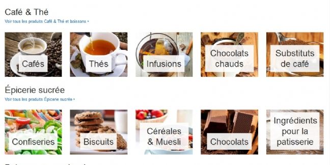 Landing Page Amazon Epicerie 24 septembre 2015