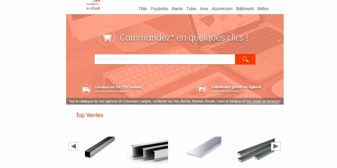 ArcelorMittal se lance dans l'e-commerce en France