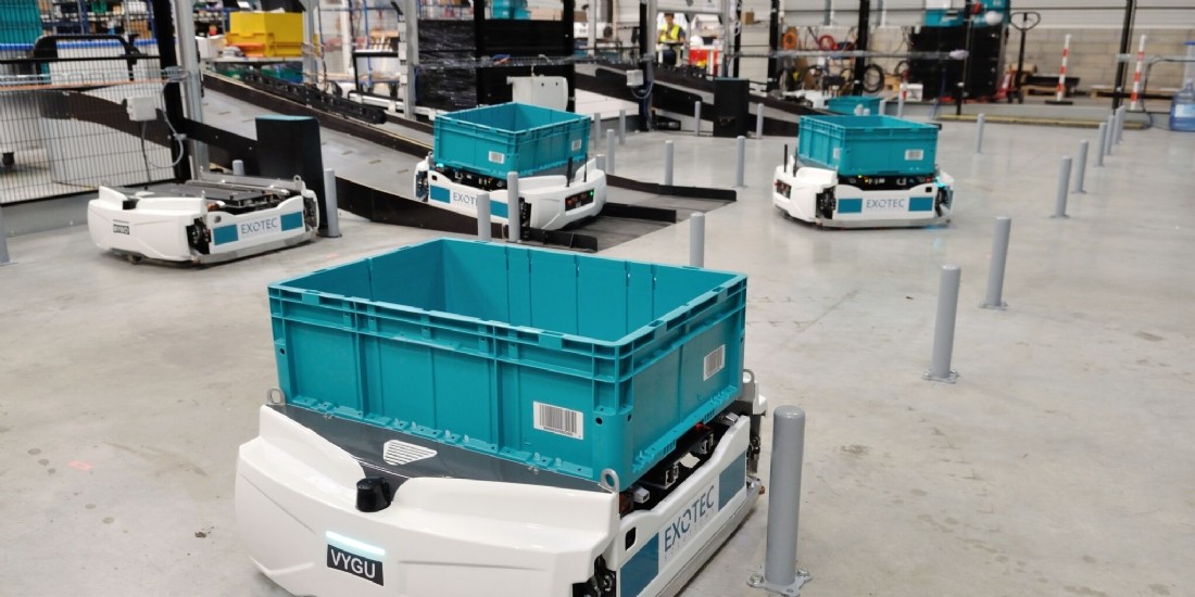 Les robots d'Exotec s'exportent aux Etats-Unis