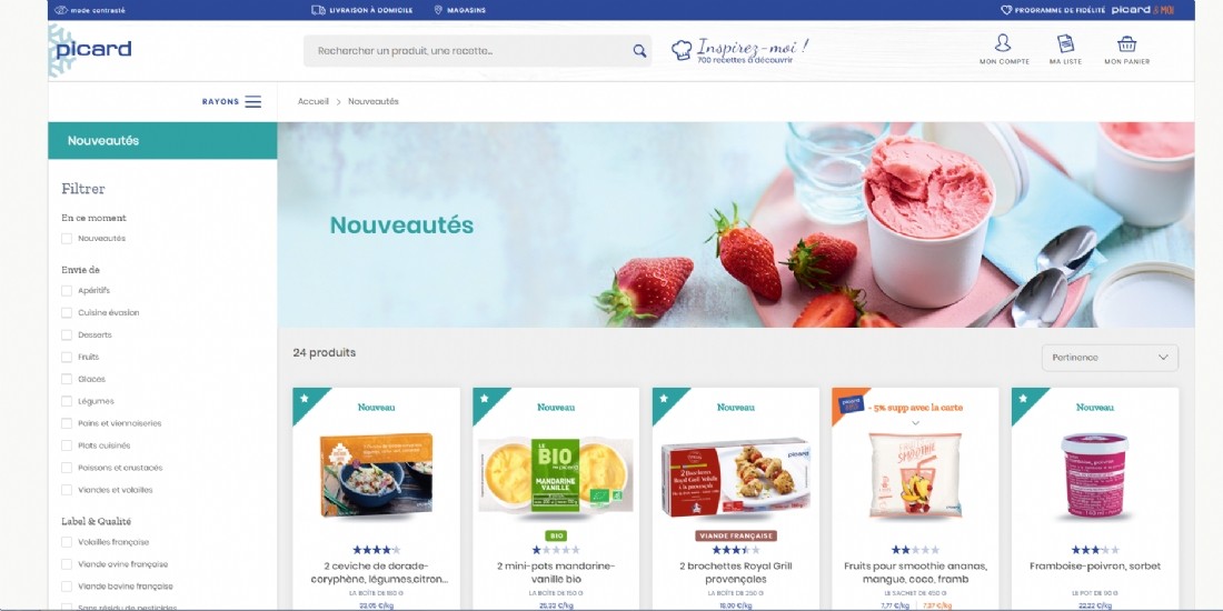 Picard accélère dans le digital en lançant son nouveau site