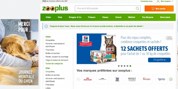 Zooplus Fr L Animalerie En Ligne La Plus Populaire Chez Les Internautes Francais