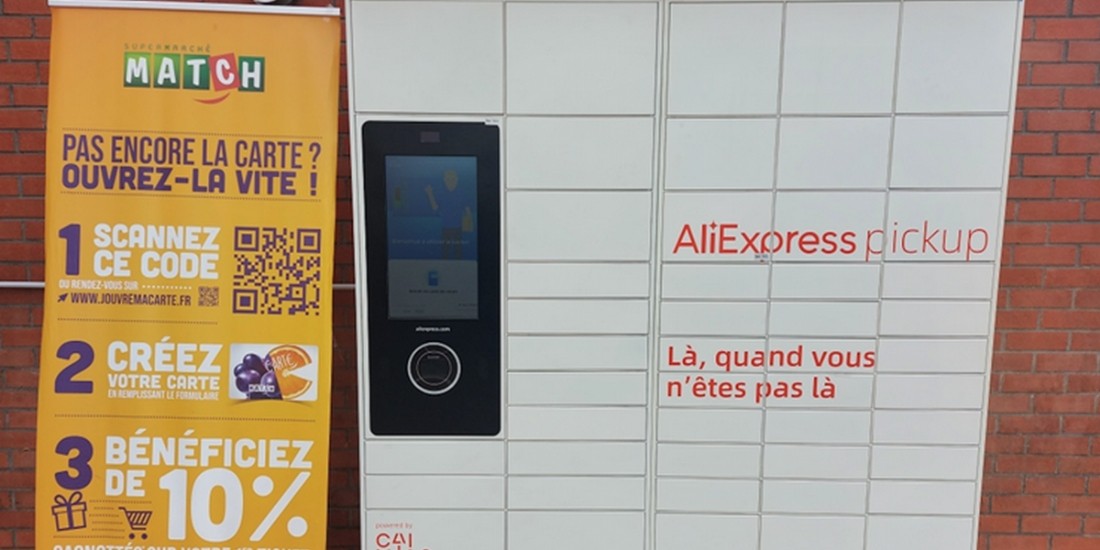 AliExpress implante son service de lockers dans les supermarchés Match