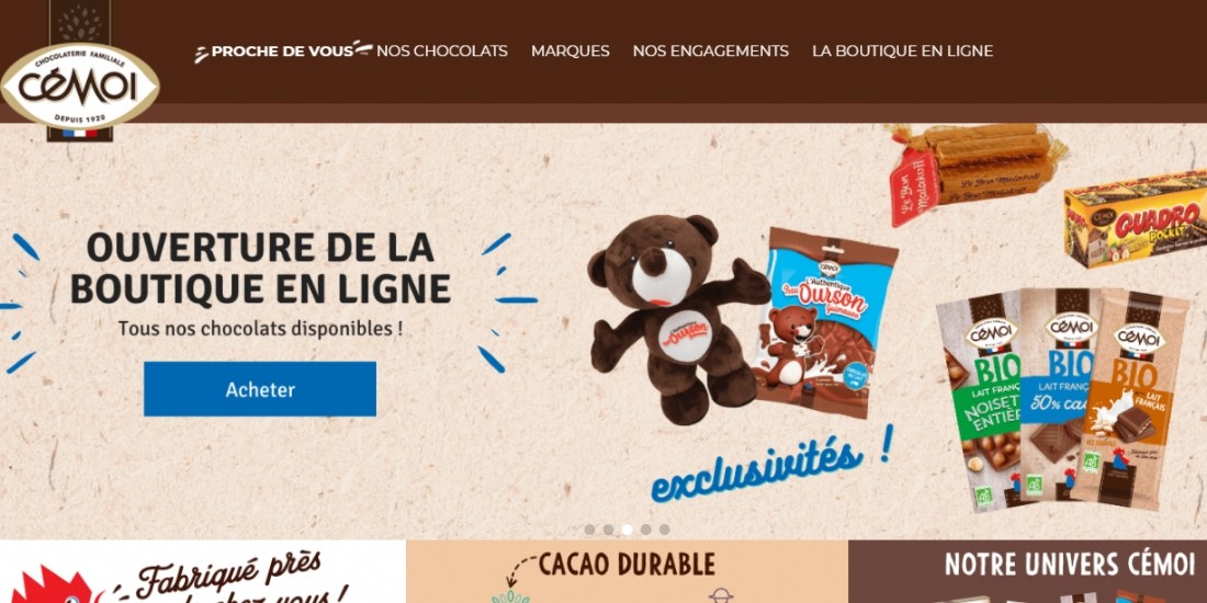 La marque Cémoi lance sa boutique en ligne